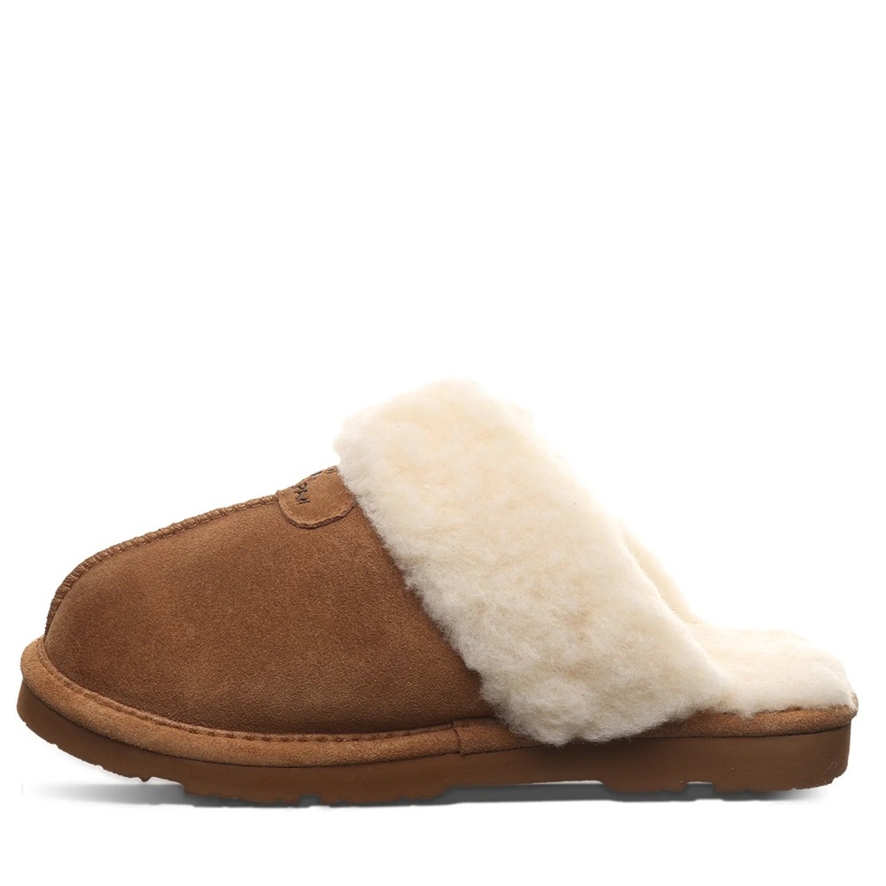 BearPaw Cream Fleece Lined Footwear - Picture 2 of 6